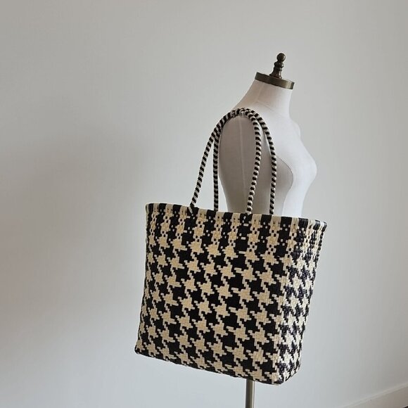 Stylish dark brown and cream  Tote Bag - Picture 1 of 2